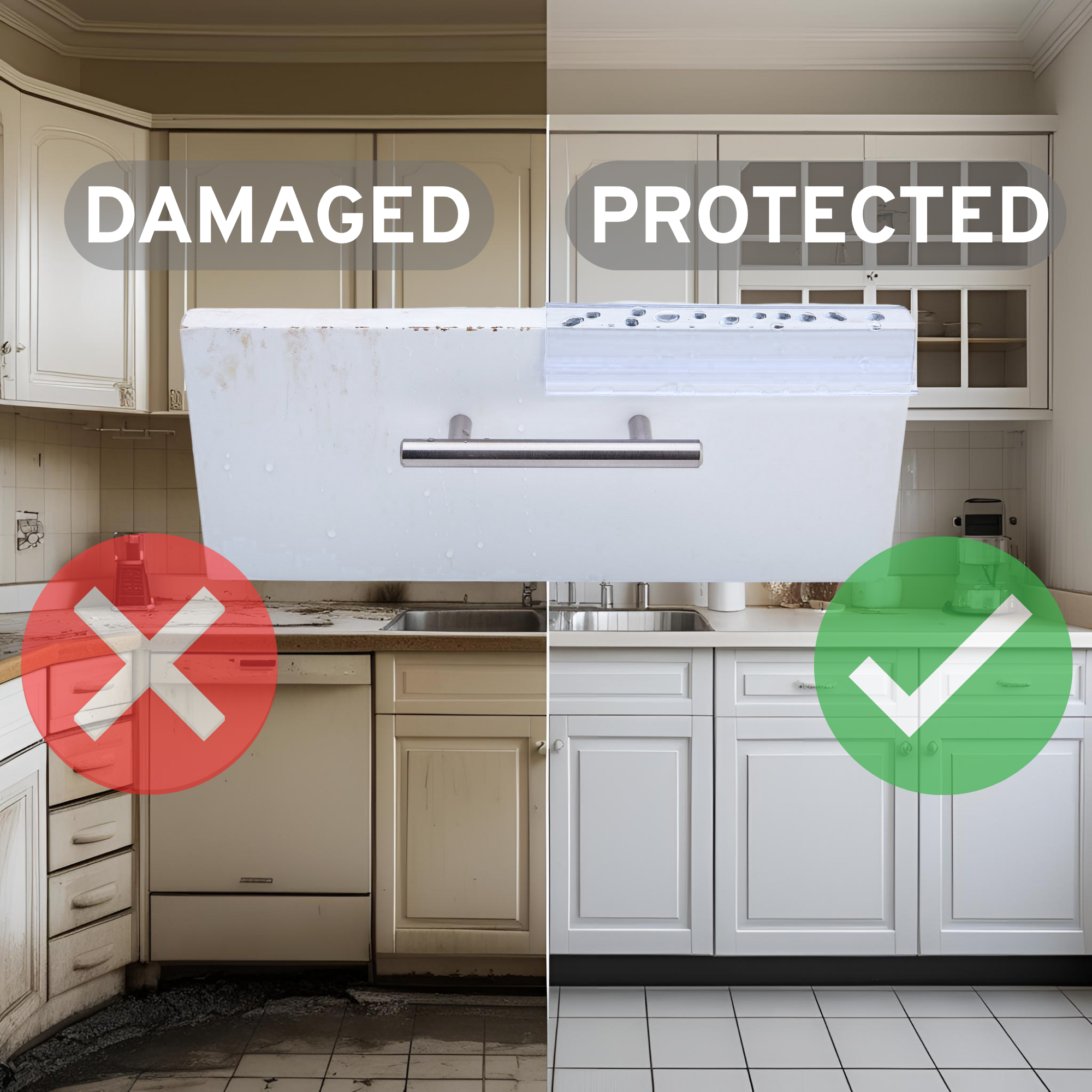 Drip Ramp Cabinet Protector