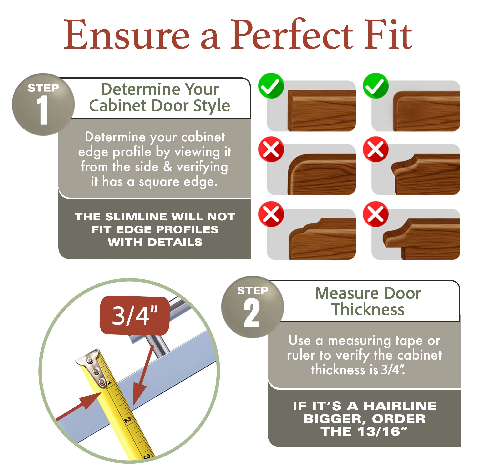 Cabinet Edge Protectors - Slimline Series