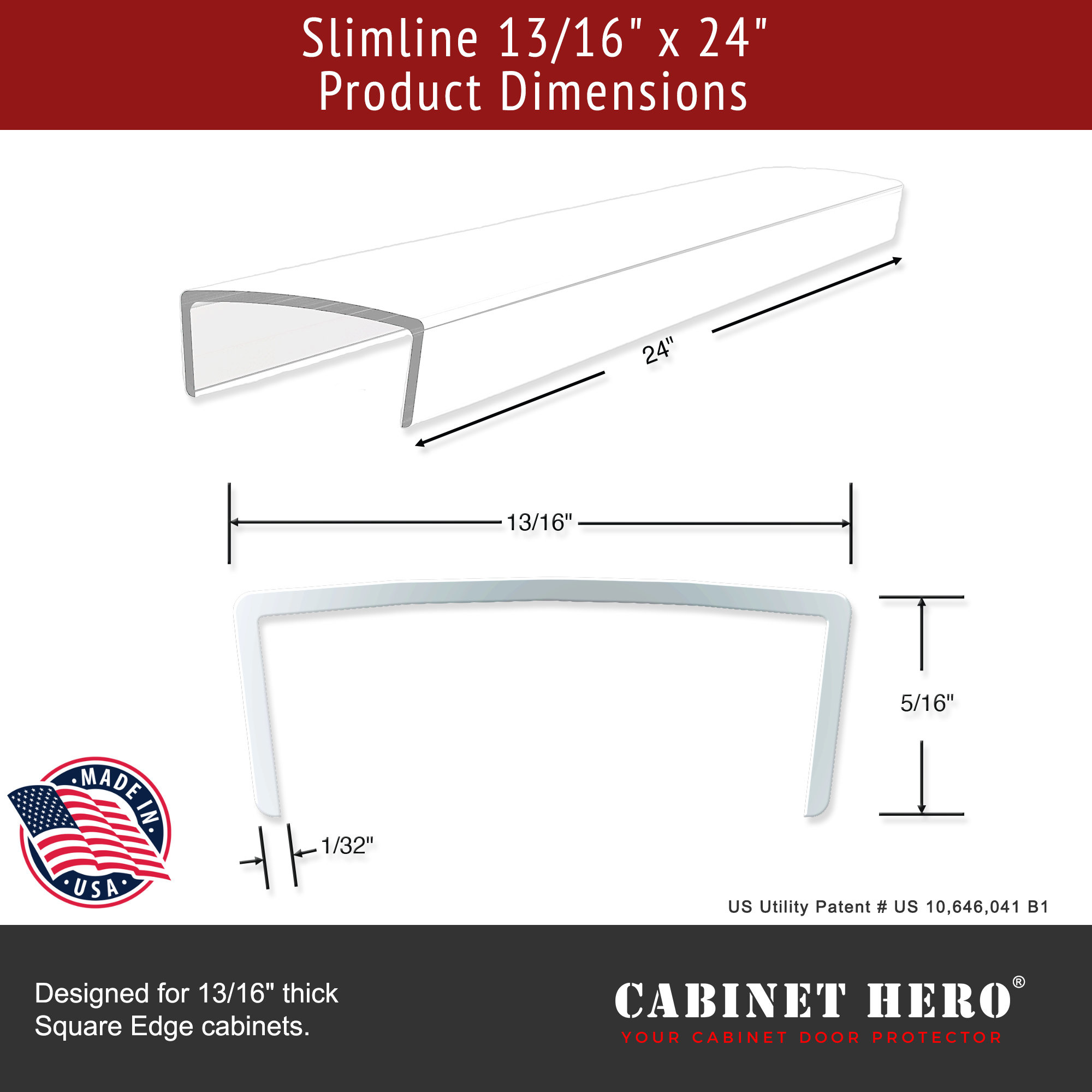 Cabinet Edge Protectors - Slimline Series