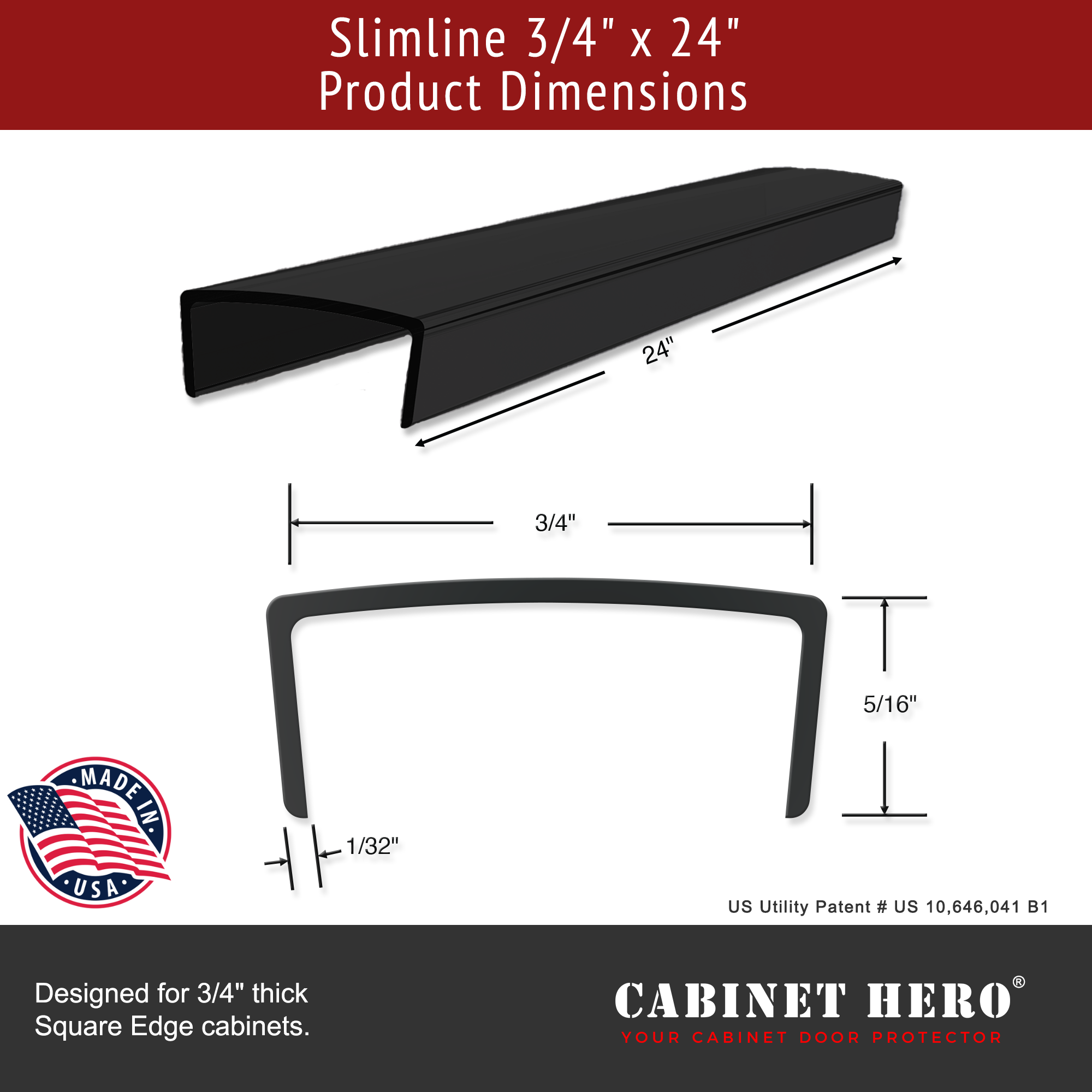 Cabinet Edge Protectors - Slimline Series