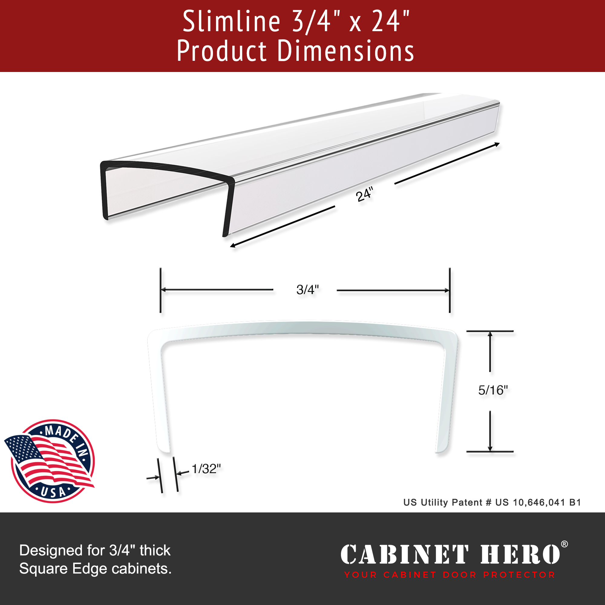 Cabinet Edge Protectors - Slimline Series