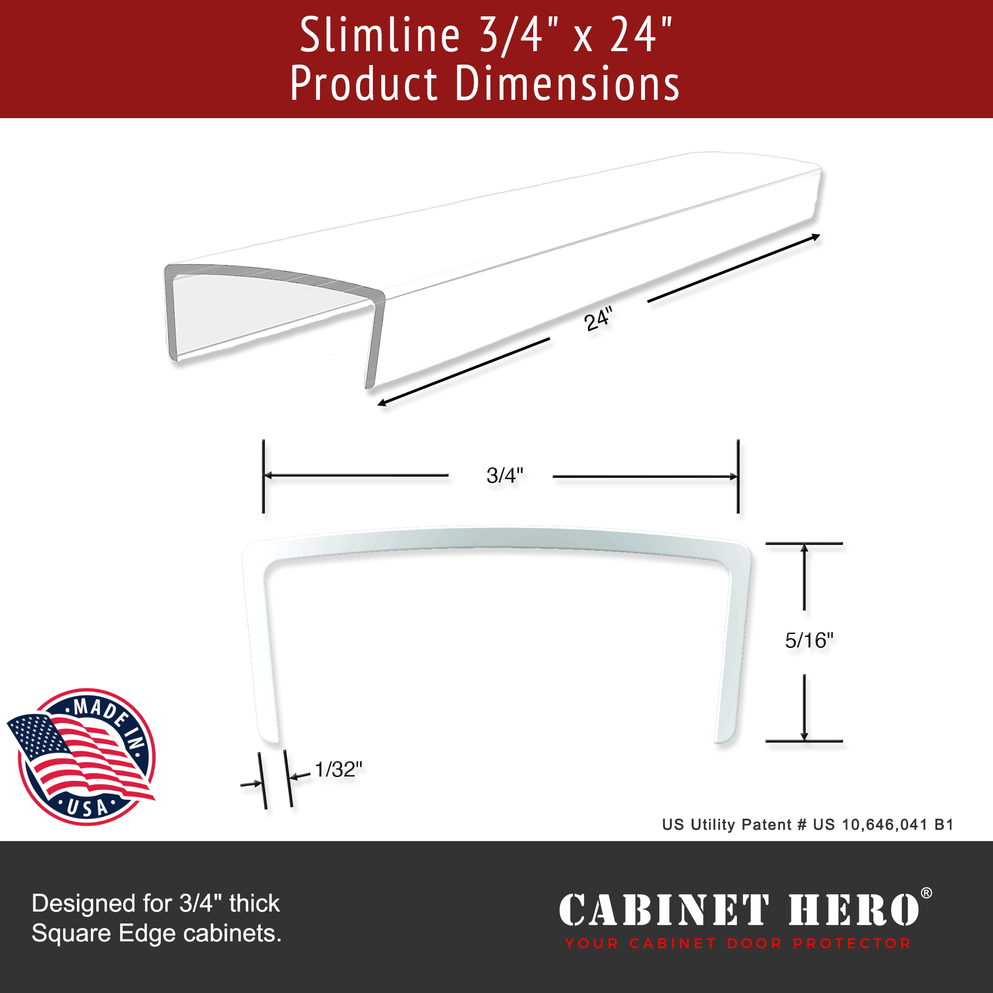 Cabinet Edge Protectors - Slimline Series